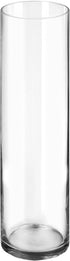 HWASHIN Clear Glass Cylinder Vase, 4? W x 16? H, Tall Flower Vase, Candle Holder, Decorative Centerpieces for Home, Events or Weddings - 1 Piece
