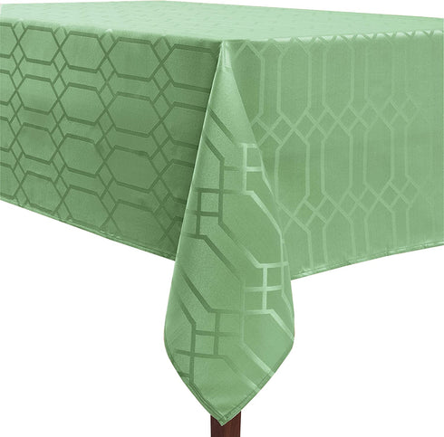 Benson Mills Chagall Spillproof Tablecloth, 60x84, Sage