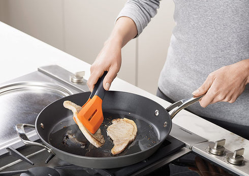 Joseph Joseph Turner Ergonomic Silicone Tongs, Orange