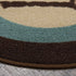 Ottomanson Text Laundry Collection, 20" X 59" Oval, Brown