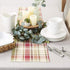 DII Fall Basics Collection 100% Cotton, Machine Washable, Tabletop, Table Runner, 13x72, Homespun Plaid