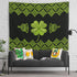 St. Patrick's Day Pillow Covers Decorations - Saint Patricks St Patty's Day Shamrock Linen Cushion Cover Irish Throw Pillowcase Gnome Decor for Sofa Couch (18"x18")