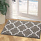 Kitinjoy Premium Indoor Door Mat, 20"x32" Non Slip Absorbent Entryway Rug, Resist Dirt Floor Mat Entrance Rug, Machine Washable Low-Profile Inside Floor Door Mat Area Rug for Entryway, Brown Trellis