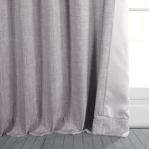 HPD Half Price Drapes Faux Linen Room Darkening Curtain (1 Panel) 50 X 120, BOCH-LN1858-120, Clay