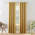 Sun Zero Barrow Energy Efficient Grommet Curtain Single Panel, 54" x 95", Flax