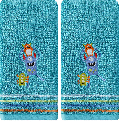 SKL Home Monsters Hand Towel, Jade