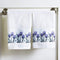 The Lakeside Collection Purple Tulip Hand Towels for Bathrooms - Floral Restroom Décor - Set of 2