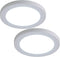 FINXIN LED Flush Mount Ceiling Light, 12W/18W Cool White 6000K Milk White Round Lighting Fixture for Closets, Kitchens, Stairwells, Basements, Bedrooms, Washrooms (2 Pack) (18W)