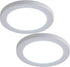 FINXIN LED Flush Mount Ceiling Light, 12W/18W Cool White 6000K Milk White Round Lighting Fixture for Closets, Kitchens, Stairwells, Basements, Bedrooms, Washrooms (2 Pack) (18W)