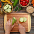 Greener Chef Bamboo Cutting Board - Lifetime Replacement Cutting Boards for Kitchen - Organic Wood Butcher Block and Wooden Carving Board for Meat and Chopping Vegetables - Medium