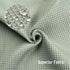 AmazerBath Sage Green Shower Curtain Waffle Shower Curtain, Fabric Shower Curtain Water-Repellent, 12 Metal Grommets, Premium Polyester, Heavy Duty, 72 x 72 Inches, Sage Green