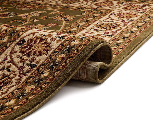 Well Woven Barclay Sarouk Green Traditional Area Rug 2'3" X 7'3" Runner