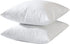 14x14 Decorative Throw Pillow Inserts-Down Feather Pillow Inserts-Square-Cotton Fabric-Set of 2-White