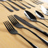 Tribal Cooking Black Flatware serving set - Stainless Steel Silverware Set - 20 Piece - Cutlery Set - Silverware Set Service for 4 - Knives, Fork and Spoon - Dishwasher Safe - Stunning Polished Finish