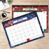 2022 Desk Calendar - Monthly Desk/Wall Calendar, Premium Thick Paper + Corner Protectors - 12 Different Themes 22" — 17", Jan 2022 - Dec 2022, Large Ruled Blocks