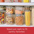 Rubbermaid 1994227 Container, BPA-Free Plastic, Clear Brilliance Pantry Airtight Food Storage, Open Stock, Sugar (12 Cup)