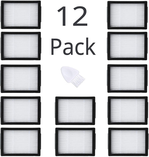 JoyBros 12-Pack Replacement Filter Compatible for iRobot Roomba E5 E6 E7 i6 i8 i7 i7+i3 i3+/ Plus I&E Series Robotic Vacuum Cleaners€¦