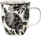 Karma Gifts Black and White BOHO Mug, 16 oz, SEA TURTLE
