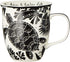 Karma Gifts Black and White BOHO Mug, 16 oz, SEA TURTLE