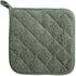 DII Basic Terry Collection Quilted 100% Cotton, Potholder, Artichoke Green, 3 Piece
