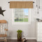 VHC Brands Simple Life Flax Solid Color Cotton Linen Blend Farmhouse Kitchen Curtains Rod Pocket Hanging Loops 16x60 Valance, Khaki Tan