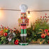 Ornativity Christmas Chef Nutcracker Figure Wooden Chef Hat Nutcracker with Gingerbread Man and House Holiday Decoration