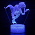 4 Pcs 3D Dinosaur Night Light, DDDNIGHTLIGHT Led Illusion Lamp 16 Color Change Remote Control Lights for Bed Living Room Kids Girls Boys Xmas 8993