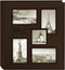 Pioneer Photo Albums Collage Frame Embossed Travel Photo Album, Brown 12x12 Inches