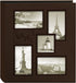 Pioneer Photo Albums Collage Frame Embossed Travel Photo Album, Brown 12x12 Inches