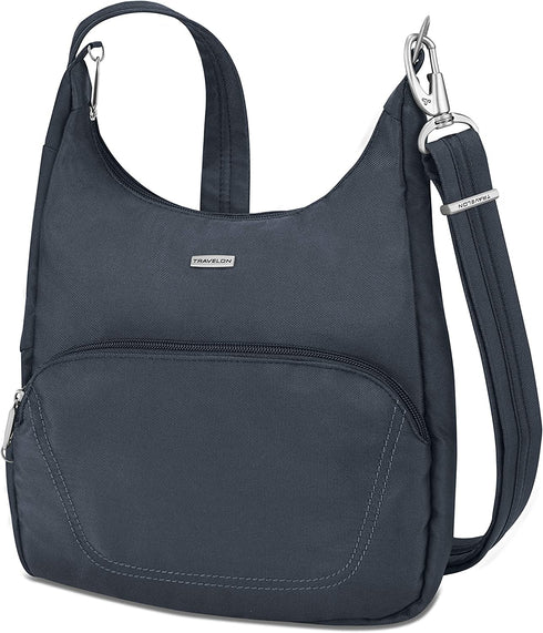 Travelon Anti-Theft Classic Essential Messenger Bag, Midnight, One Size