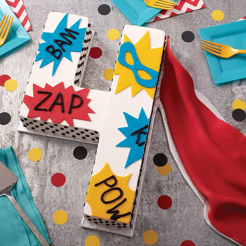 Wilton Letters and Numbers Adjustable Non-Stick Cake Pan Set, 10-Piece Set, Steel