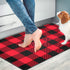 EARTHALL Kitchen Mat Cushioned Anti-Fatigue Floor Mat, 17.7"x59", Waterproof Non-Slip Red Buffalo Plaid Kitchen Rug Runner Ergonomic Comfort Standing Mat for Kitchen, Home, Office, Sink, Laundry, Desk
