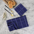 Glynniss Kitchen Towels and Dishcloths Set, Four Kitchen Dish Towels 16x26 Inches, Four Absorbent Dish Cloths for Washing Dishes 12x12 Inches, Cleaning and Drying for Everyday Use Pack of 8 (Blue)