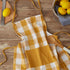 DII Buffalo Check Kitchen Collection, Classic Farmhouse Chef Apron, One Size, Honey Gold