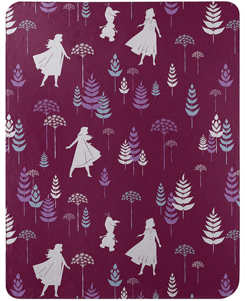 Disney Frozen 2, "Dandelion Anna" Character Shaped Pillow and Fleece Throw Blanket Set, 40" x 50", Multi Color, 1 Count