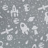 Central Park Gray Kids Curtains Light Filtering Soft Microfiber Window Panels for Boys and Girls Nursery Bedroom Space Planet Theme with Grommets Window Treatment Drapes, 42 x 54 Inch, Set of 2 Panels