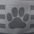 Bone Dry Pet Storage Collection Striped Paw Patch Bin, Small Round, Gray