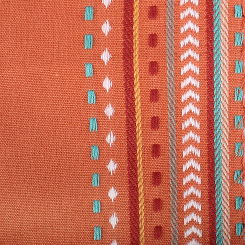 DII Tabletop Collection, Southwest Hacienda Stripe, Napkin Set, 20x20, Sedona Sunset, 6 Piece
