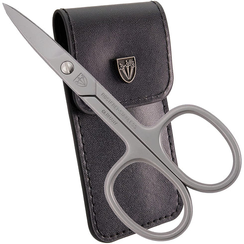 3 Swords Germany - Brand Quality Stainless Steel INOX Curved Nail Scissors (1 Piece) with case for Manicure Pedicure - Nail Care by 3 Swords - Made in Solingen Germany