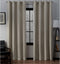 Exclusive Home Curtains Loha Linen Grommet Top Curtain Panel Pair, 54x108, Natural