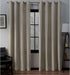 Exclusive Home Curtains Loha Linen Grommet Top Curtain Panel Pair, 54x108, Natural