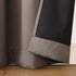 Sun Zero - 52479 Oslo Theater Grade Extreme 100% Blackout Rod Pocket Curtain Panel, 52" x 95", Mushroom