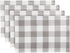 Elrene Home Fashions Farmhouse Living Buffalo Check Placemat Set of 4, 13" x 19", Gray/White 4