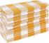 Cloth Dinner Napkin Gingham Plaid Check Fabric-18X18 Mustard White, Wedding Napkins, Cocktails Napkins, Fabric Napkins, Cotton Napkins, Mitered Corners & Generous Hem, Dinner Napkins Set of 12