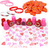 JOYIN 120+Pcs Happy Valentines Day Party Favor Supplies Set includes Heart Glasses, Bracelet, bookmark Perfect for Kids, Preschool Decorations, Photo Props, Wedding, Baby Shower, and School Classroom Prizes
