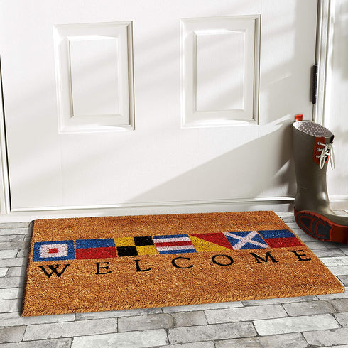 Calloway Mills 121601729 Nautical Welcome Doormat, 17" x 29", Multicolor
