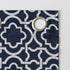 Sun Zero Barnett Trellis Blackout Grommet Curtain Panel, 40 in x 63, Navy Blue