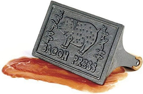 Norpro Cast Iron Bacon Press with Wood Handle