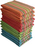 Simpli-Magic 79335 Kitchen Dish Towels, 16x27 Inches, Salsa Stripe, 8 Pack, Multi