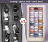 KEETDY 24 Baseball Hat Rack for Door Large Hat Organizer for Baseball Caps with Elastic Pockets Caps Holder Protect and Display Hat Storage, Gray